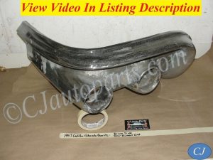 OEM 1957 Cadillac Eldorado Biarritz Seville LEFT DRIVER SIDE BACK REAR BUMPER END